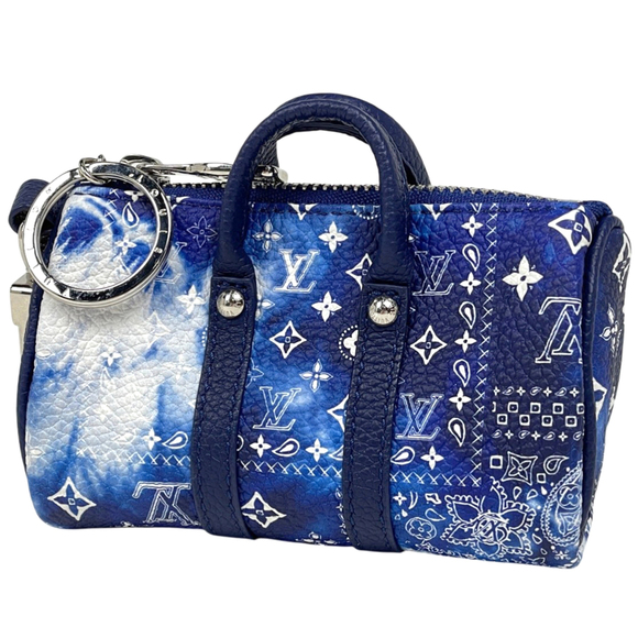 Louis Vuitton Handbags - Louis Vuitton Blue Porte Clés Pouch Monogram Bandana